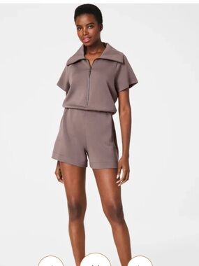 NWT Spanx Air Essentials Romper Taupe XS